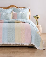 Greenland Home Fashions Ruffled Shabby Chic 3-Pc. Quilt Set