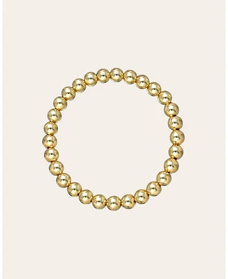 6mm Gold Bead Bracelet