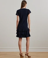 Lauren Ralph Lauren Women's Georgette Drop-Waist Dress