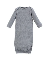 Hudson Baby Baby Boys Hudson Thermal Gown 3pk, Bear Tree, Newborn