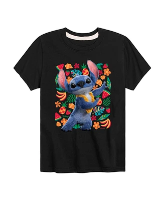 Lilo & Stitch Big Boys Live Action Fruit Graphic T-Shirt