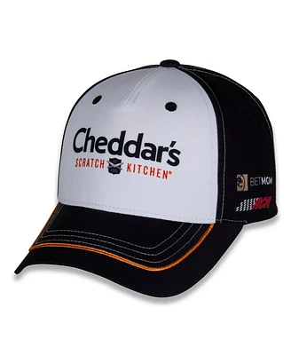 Richard Childress Racing Team Collection Men's White/Black Kyle Busch Cheddars Uniform Adjustable Hat