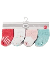 Luvable Friends Baby Boys Comfort Terry Socks Bulk Pack (8 Pairs)