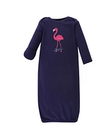 Hudson Baby Girls 4Pk Interlock Gowns