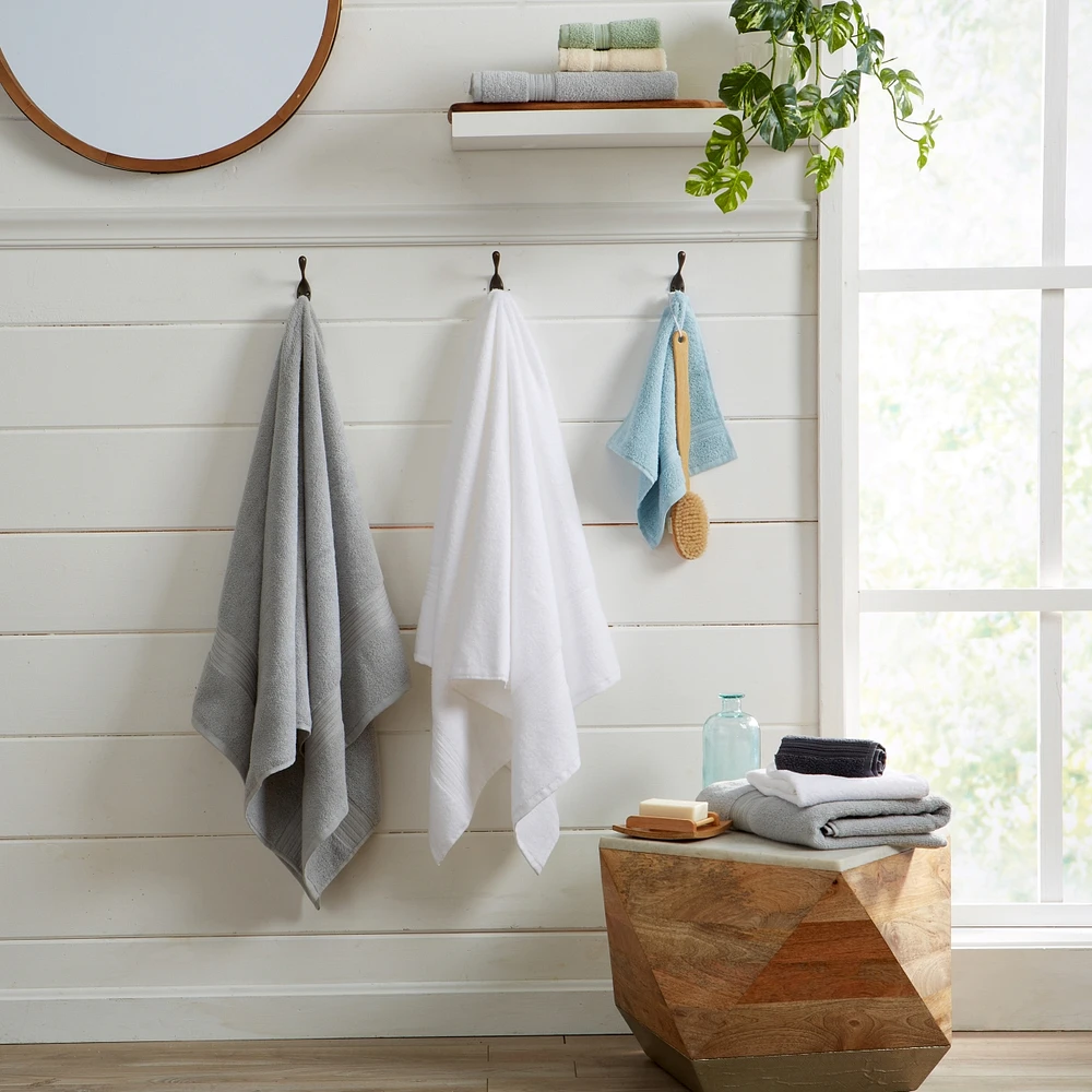 Linery & Co. Quick-Drying Cotton -Piece Bath Towel Set