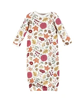 Hudson Baby Girls Thermal Gown 3pk