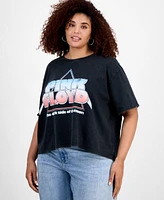 Grayson Threads, The Label Trendy Plus Pink Floyd Cropped Tee