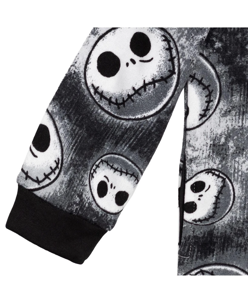 Nightmare Before Christmas Disney Jack Skellington Fleece Zip Up Hoodie Toddler |Child Boys