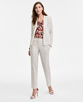 Kasper Women's Stretch Crepe One Button Blazer, Regular & Petite