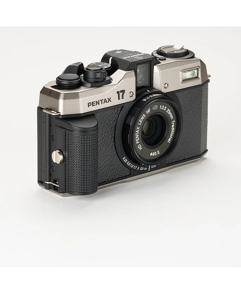 Pentax 17 Half Frame Compact Film Camera, Dark Silver
