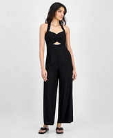 Bar Iii Women's Halter-Neck Sleeveless Jumpsuit, Exclusively at Macy's