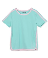Lands' End Girls Short Sleeve Active Curved Hem Tee