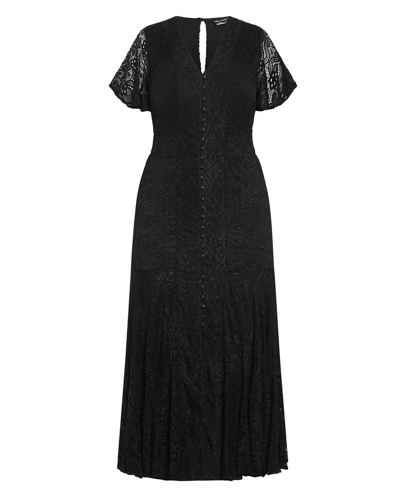 City Chic Plus Christa Lace Dress