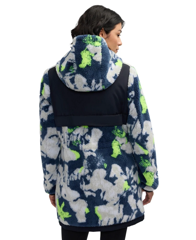 Scotch & Soda Women's Yrsa Sherpa Anorak With Fixed Hood