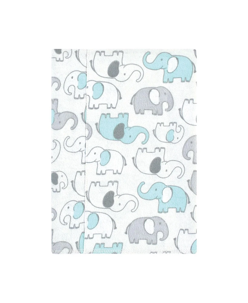 Hudson Baby Cotton Poly Flannel Burp Cloths 8-Pack, One Size