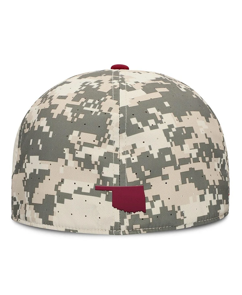 Nike Men's Digital Camo Oklahoma Sooners 2025 Dugout True Performance Fitted Hat