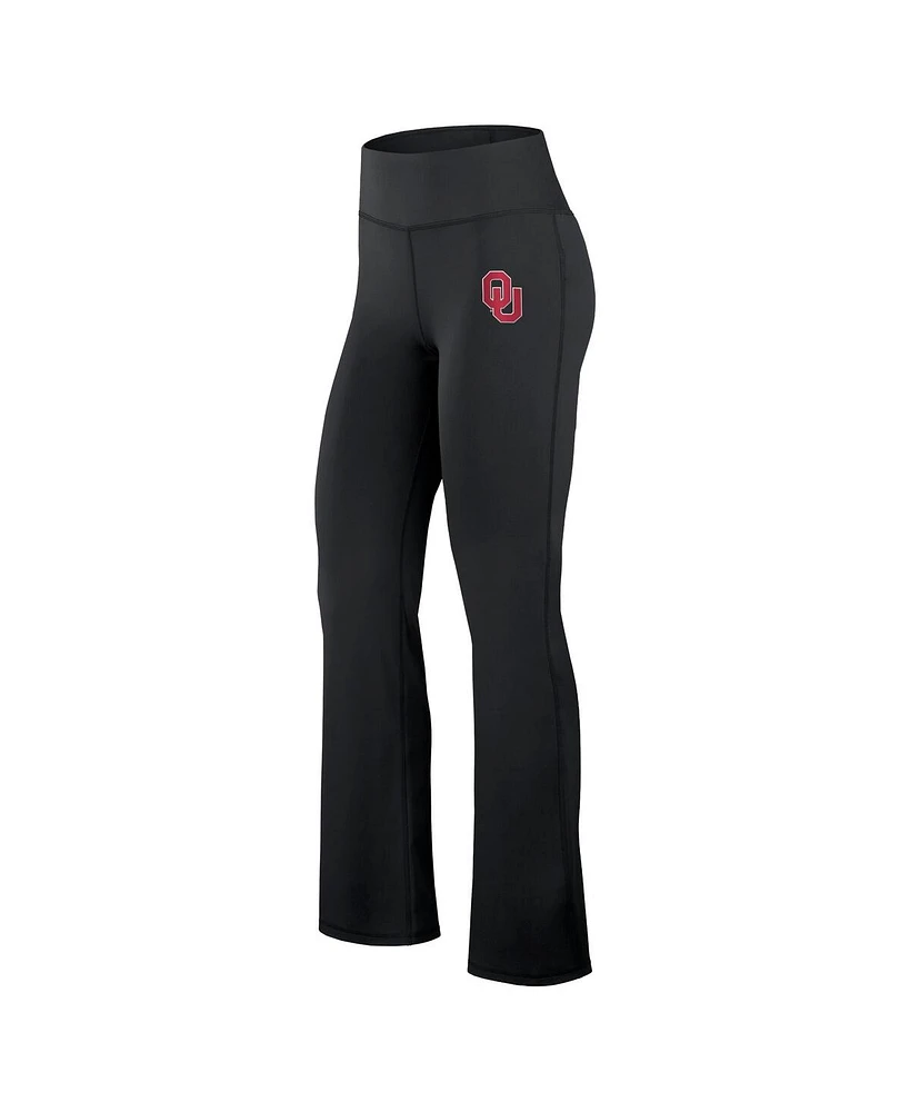 Fanatics Women's Black Oklahoma Sooners Training Camp Maxed Out Flare Leggings