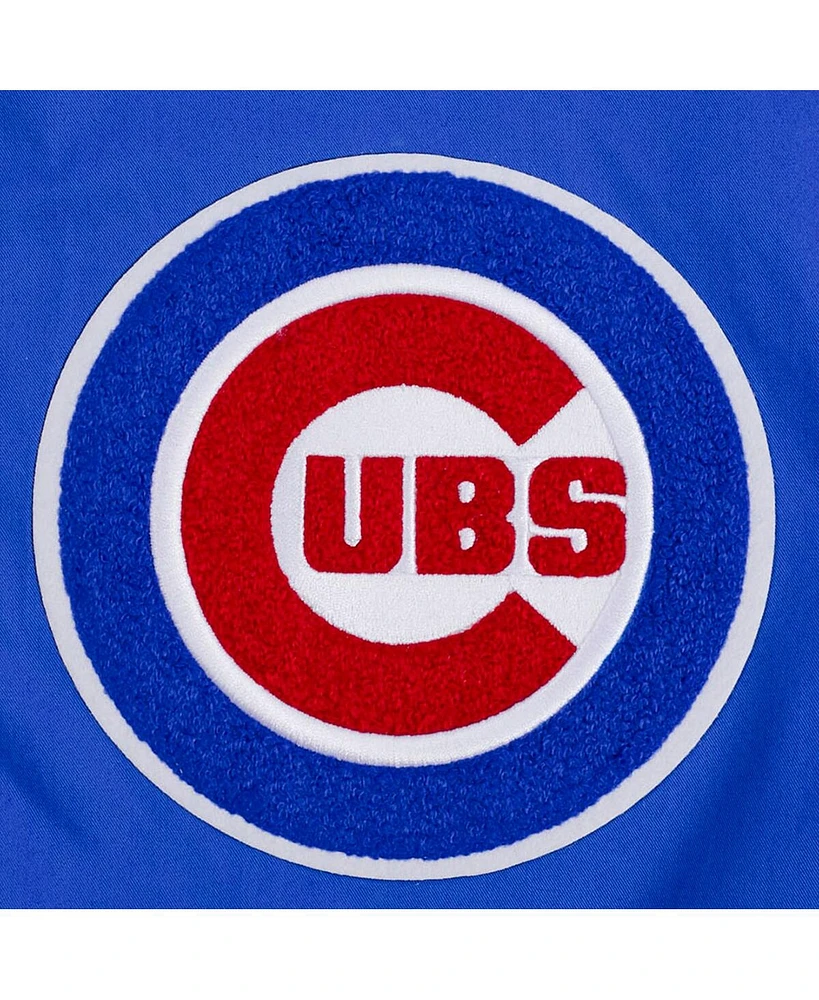 Pro Standard Men's Royal Chicago Cubs Area Code Twill Full-Zip Jacket