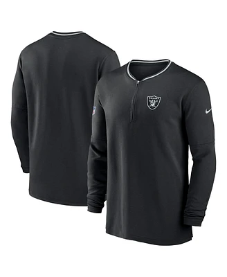 Nike Men's Black Las Vegas Raiders Coach Half-Zip Sweatshirt