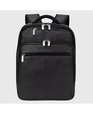 Alpine Swiss 13” Laptop Travel Backpack Genuine Leather Slim Carry On Daypack