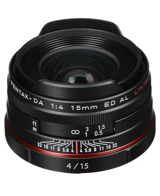 Pentax Smcp-da 15mm f/4 Ed Al Hd Lens for Dslr Cameras, Black