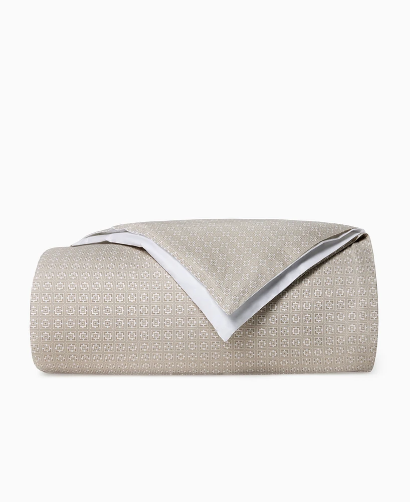Sferra Sassetta Geometric Design Duvet Cover, Full/Queen