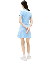 Tommy Jeans Women's Fit & Flare Ribbed Polo Dress