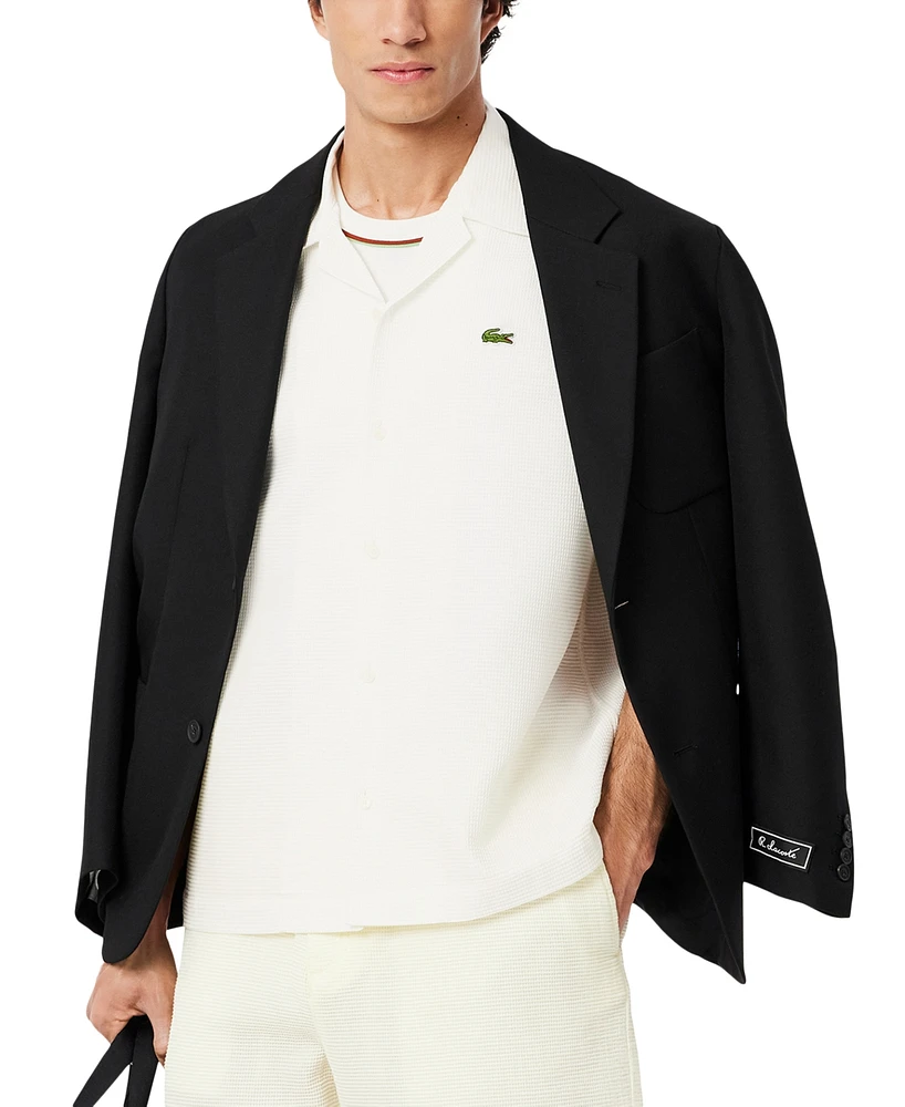 Lacoste Men's Waffle-Print Logo Shirt - 70V