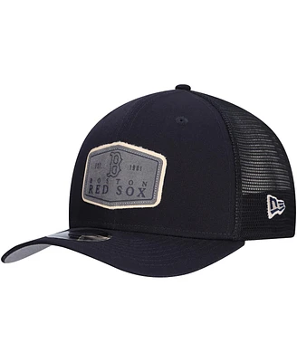 New Era Men's Navy Boston Red Sox Labeled 9Seventy Stretch-Snap Adjustable Hat