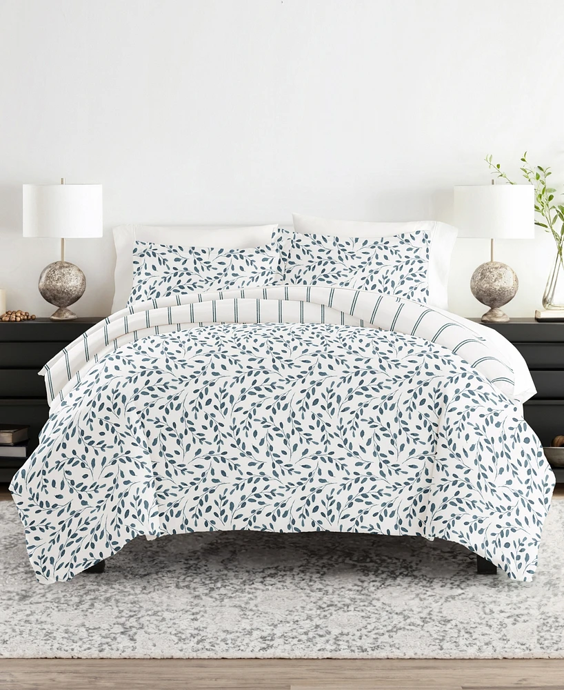 ienjoy Home Timeless Pattern Reversible 2-Pc. Duvet Cover Set