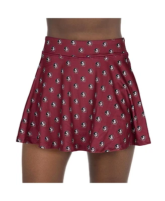 ZooZatz Women's Garnet Florida State Seminoles All-Over Print Flowy Skort