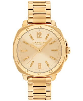 Coach Women's Kitt Gold-Tone Stainless Steel Bracelet Watch