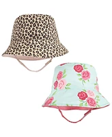 Hudson Baby Girls 4Pc Sun Protection Hat