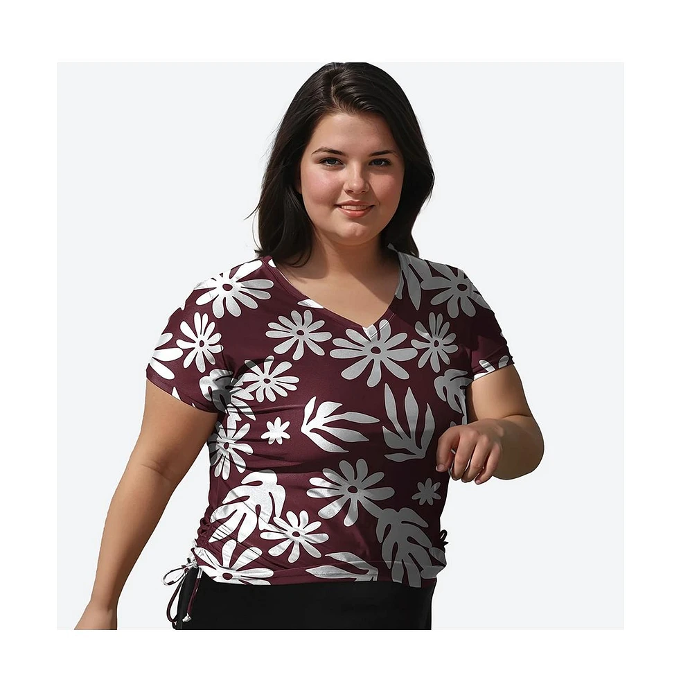 Calypsa Plus V-Neck Adele Swim Top