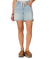 Democracy Women's "Ab"solution Leisure Skyrise Drawstring Denim Shorts