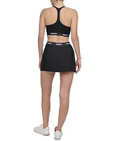 Dkny Sport Women's Logo-Waistband Balance Compression Skort