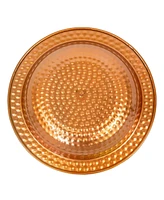 Outdoor Deck-Mounted Bird Bath or Bird Feeder with Copper Finish - 12"