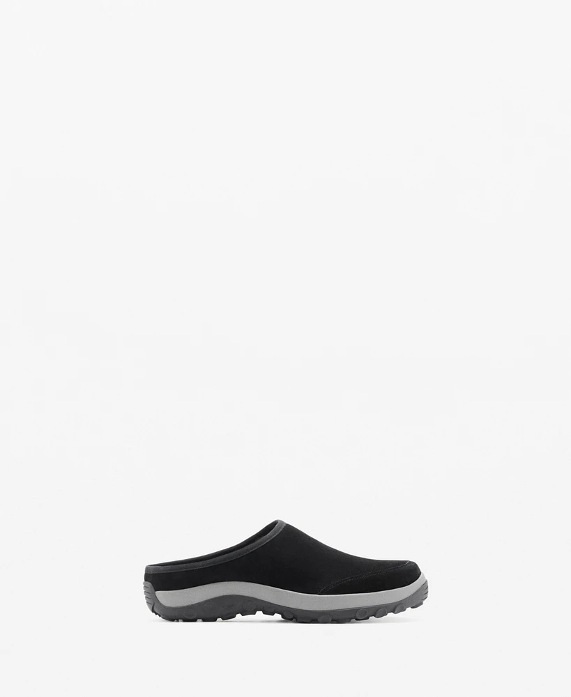 Mango Women's Track Sole Leather Clogs