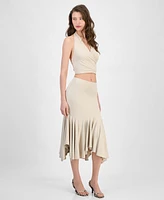 Guess Women's Kenzie Crossover Halter-Neck Top
