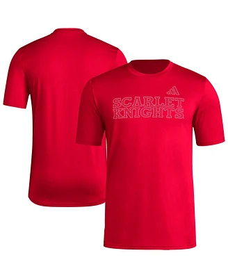 Adidas Men's Scarlet Rutgers Knights Locker Local Impression T-Shirt