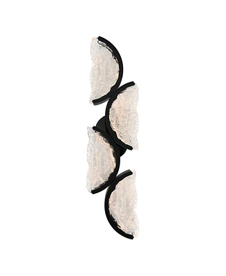 Cwi Lighting 28" Metal Moon Integrated Led Wall Light