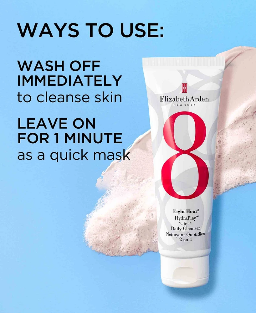 Elizabeth Arden Eight Hour HydraPlay 2-In-1 Daily Cleanser, 4.2 oz.