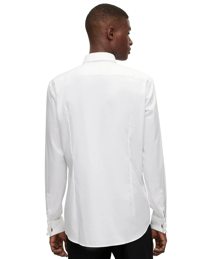 Boss by Hugo Men's Easy-Iron Stretch-Cotton Poplin Slim-Fit Dress Shirt