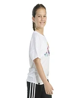adidas Big Girls Short Sleeve Tie Front T-Shirt