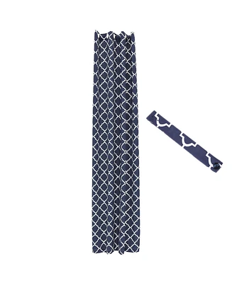 Designer Eyelet Outdoor Light Filtering Curtain Panel with Grommet Top