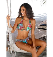 Lascana Women's Tropical Underwire Bikini Swimsuit Top Bra Sizing