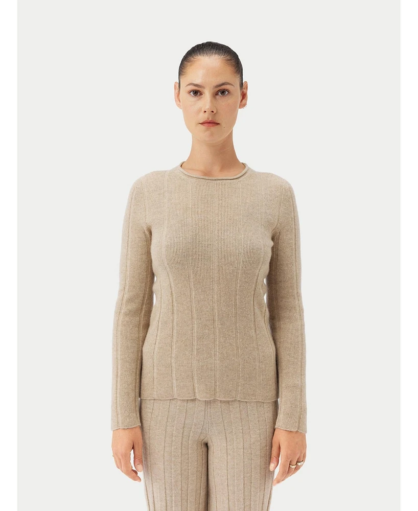 Gobi Cashmere Juniors' C-Neck Sweater