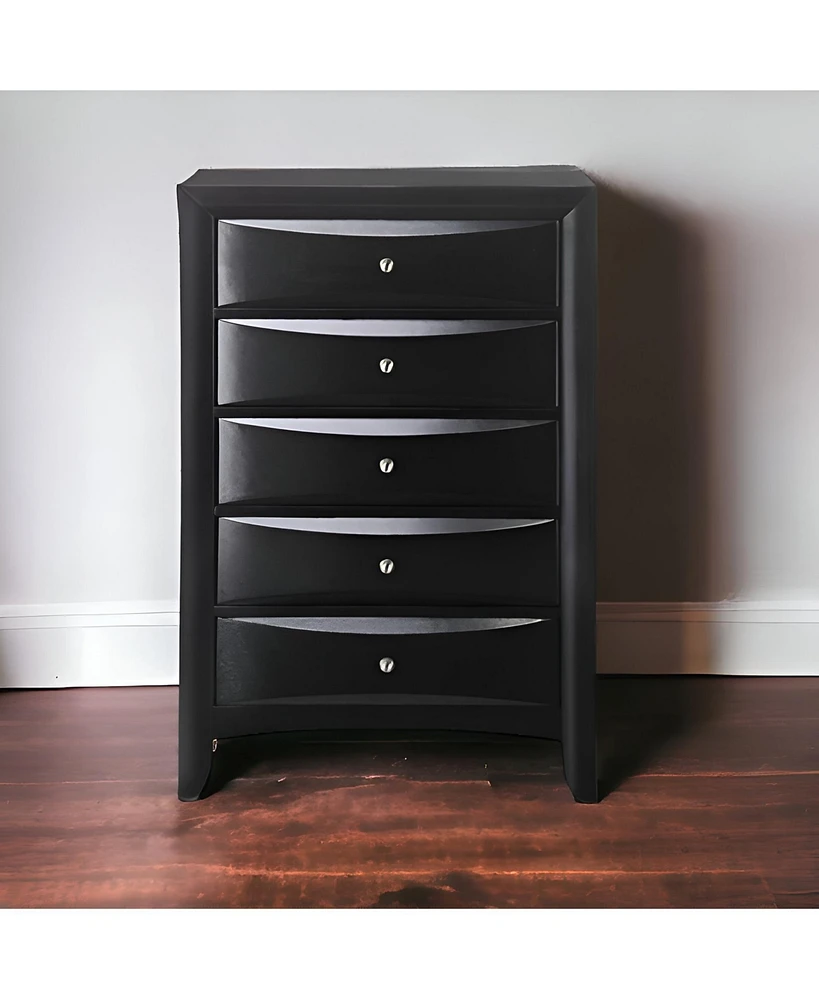 Five-Drawer Chest for Bedroom Storage and Organization