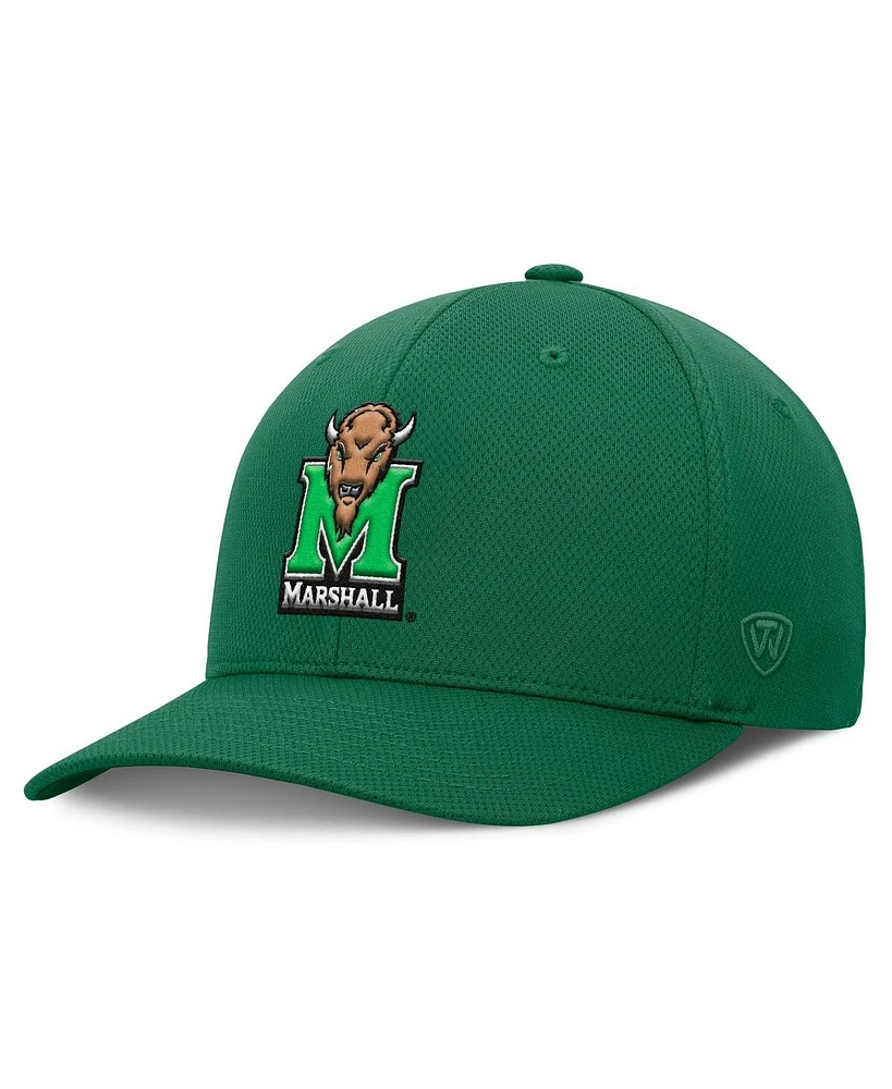 Top of the World Men's Kelly Green Marshall Thundering Herd Reflex Flex Hat