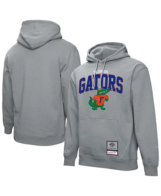 Mitchell & Ness Men's Heather Gray Florida Gators Classic Arch Pullover Hoodie